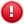 Alert icon with a red exclamation mark